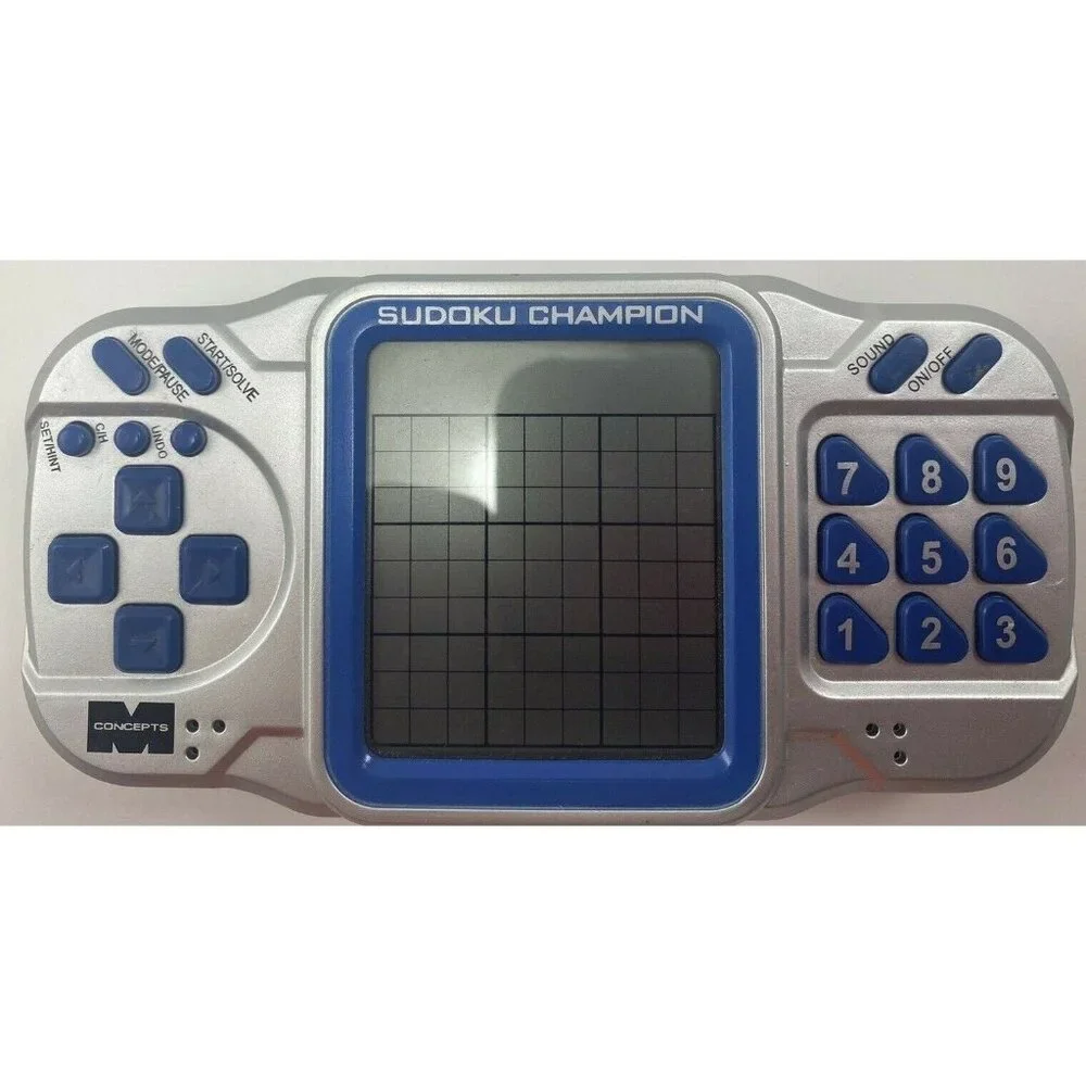 M Concept Electronic Handheld Sudoku Champion Tested & Works